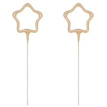 Partydeco Wunderkerzen Hochzeit 16x5 cm 2 St. Gold