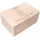 Creative Deco Personalisiert zur Taufe Geschenk für Mädchen und Junge | Engel Motiv | Holzkiste Erinnerungsbox Deko | Individuelles Geschenk Spielzeugkiste Holzbox mit Deckel | Spardose