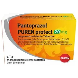 Pantoprazol Puren protect 20 mg magensaftresistent Tabletten