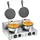 Royal Catering RCWM-2600-R Waffeleisen Silber