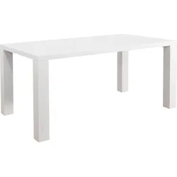 Esstisch SALESFEVER, weiß, B:140cm H:76cm T:90cm, Tische, in edlem Hochglanz