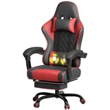 JUMMICO Gaming Stuhl Ergonomisch Rot