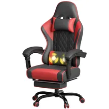 JUMMICO Gaming Stuhl Ergonomisch Rot
