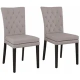 4-Fußstuhl HOME AFFAIRE "Colorado", grau (taupe, wenge), B:46cm H:94,5cm T:59cm, Polyurethan, Stühle, Beine aus Buche, wengefarben lackiert, Im 2er, 4er oder 6er-Set