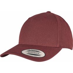 Flexfit YP Classics 5-Panel Premium Curved Visor Snapback Cap, maroon
