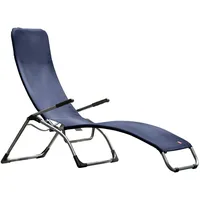 Fiam Samba Terrassenliege 142 x 63 x 107 cm dunkelblau klappbar