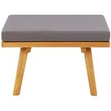 vidaXL Garten-Fußhocker mit Auflage 60×60×29 cm Akazie Massivholz