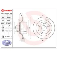 Brembo Bremsscheibe 08.D567.11