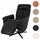 Mendler Relaxsessel HWC-L10, Design Fernsehsessel TV-Sessel Liegesessel, Liegefunktion drehbar, Voll-Leder ~