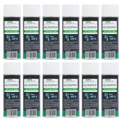 12x KOKA Kältespray –45 °C, 440 ml Spraydose, zur Kühlung & Kälteschrumpfung, brennbar