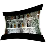 Xlmoebel Wasserbar Leuchtendes LED-Wasserwand-Regal für Design-Regale, Led Bar, Hergestellt in Europa weiß
