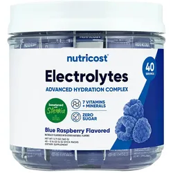Nutricost Electrolytes Hydration Stick Packs (156 g, Blaue Himbeere)