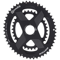 ROTOR BIKE COMPONENTS Rotor Q Rings DM OVAL Chainring 53/39 T Black