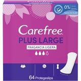 Carefree Slipeinlagen Plus Large Duft, leicht, 64 x 240 g - Packung mit 5 Stücke