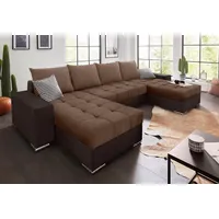 Collection AB Wohnlandschaft, mit 2 XL-Recamieren, Bettfunktion Bettkasten inklusive Federkern und loser Rücken- und Zierkissen