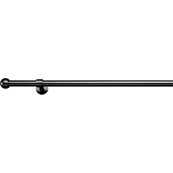 Vorhangstangenset Wand in Schwarz ca. 160-280cm