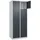 C+P Schließfachschrank Classic PLUS, 2 Abteile, 1850x800x500mm, 7035/7016 Innenhöhe Gefach oben (oberes 365 mm Front RAL 7016 Anthrazitgrau