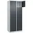 C+P Schließfachschrank Classic PLUS, 2 Abteile, 1850x800x500mm, 7035/7016 Innenhöhe Gefach oben (oberes 365 mm Front RAL 7016 Anthrazitgrau