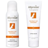 ALLPRESAN SparSET - "Schrunden" Fuß Spezial /4/ Schaum Creme + Lipid Salbe je125