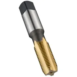 Maschinen-Gewindebohrer HSS NPSF, gerade genutet TiN E7201/8NO3, M1/8 Normal
