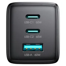 OEM Usb-a/usb-c-gan-wandladegerät (65 W) Mit 100-w-usb-c-kabel (1,2 M) - Schwarz