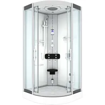 AcquaVapore Dampfdusche Duschtempel Sauna Dusche Duschkabine D46-20T2-EC 100x100 cm Mit 2k Scheiben Versiegelung