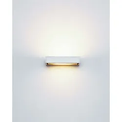 serien lighting SML Wall Halogen Wandleuchte - silber eloxiert satinée / satinée | silber eloxiert | Standard-Fassung | B 13cm