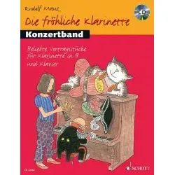 Die fröhliche Klarinette Band 1 - Konzertband (+CD)