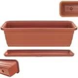 Kadax Blumenkasten 50 x 11,5 x 14,5 cm Terrakotta