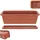 Kadax Blumenkasten 50 x 11,5 x 14,5 cm Terrakotta
