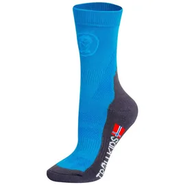TROLLKIDS Kids Trekking Mid Cut Socks II 2-Pack Blau 35-38