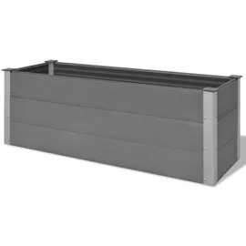 vidaXL Garten-Hochbeet WPC 150 x 50 x 54 cm Grau