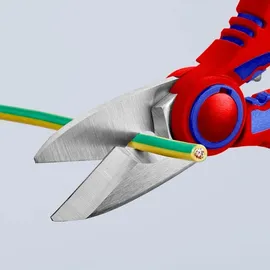 Knipex Elektrikerscheren mit Mehrkomponenten-Hüllen, glasfaserverstärkt 160 mm, 95 05 10 SB