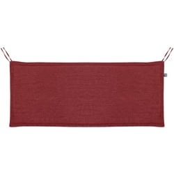 Bank-Auflage Unica 140 x 45 cm Stoff Rot