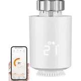 Echos Smartes Thermostat Heizung Zigbee Smartphone steuerbar Heizkörperthermostat Heizungssteuerung Digitales Thermostat Amazon Alexa & Google Assistant kompatibel Energiesparend WLAN Heizungsregler