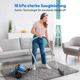 Medion E2001 Zyklonstaubsauger schwarz