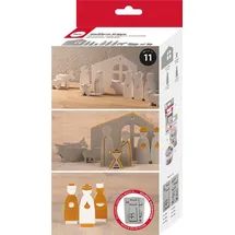 Rayher Silikon Gießform Krippe 2teilig 11 Motive grau