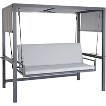 MCW Alu-Hollywoodschaukel Grau 3-Sitzer