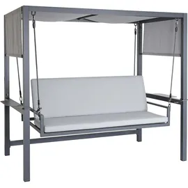 MCW Alu-Hollywoodschaukel Grau 3-Sitzer