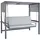 MCW Alu-Hollywoodschaukel Grau 3-Sitzer