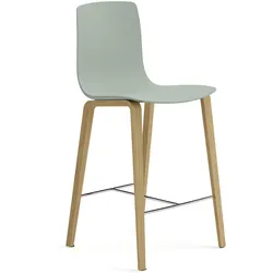 Arper Aava 02 Barhocker, höhe 65 cm, kunststoff, eiche natur / olivgrün #7607