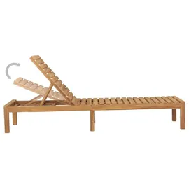 vidaXL Sonnenliege 200 x 60 x 30 cm Braun