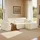 VASAGLE Modulares Sofa 244 cm breit Schlafsofa mit großer Chaiselongue rechts cremeweiß