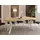 WFL GROUP Runder Esstisch 100 x 77 x 100 cm braun