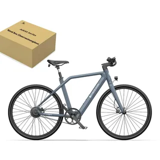 A Dece Oasis ADO e Bike Air30, 28 Zoll 700C, E-Bike Elektrofahrrad,370,00 Wh Akku, ebike Damen/Herren,1 Gang,Momenten-Sensor, Riemenantrieb,ADO Smart APP,3,5-Zoll-IPS-Display (Grau)
