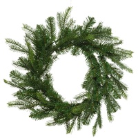 Künstlicher Tannenkranz Grandis 50cm Türkranz Weihnachtskranz Basteln Adventskranz grün