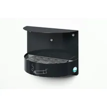 Proregal Wandascher mit Schutzdach verschließbar 1,5 Liter, HxBxT 23 x 30 x 15 cm Verzinkter Stahl Anthrazit