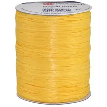 Präsent Rayon Raffia gelb, 100 m Dekoband zum Einpacken von Geschenken, Verzieren & Basteln festlicher Dekos, Schleifenband für besondere Anlässe
