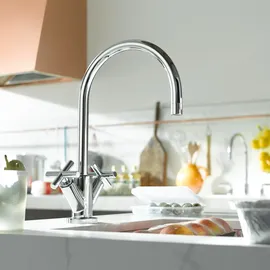 Dornbracht TARA Einlochbatterie Hochdruck Champagne gebürstet