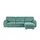 Smart Ecksofa Valencia ¦ türkis/petrol ¦ Maße (cm): B: H: 90 T: 173.0